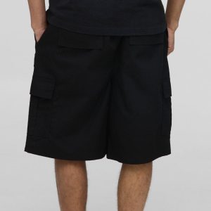 Oversized Washed Rhinestone Jersey Shorts