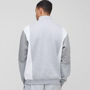 Oversized Half Sleeve Faux Layer 13 Applique Sweatshirt