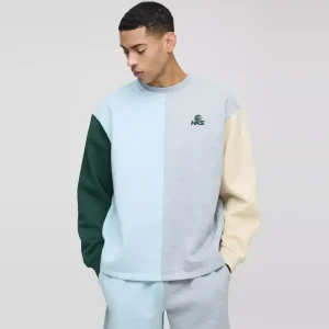 Oversized Boxy Exposed Seam Sweater