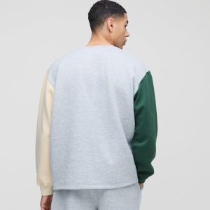 Oversized Boxy Exposed Seam Sweater