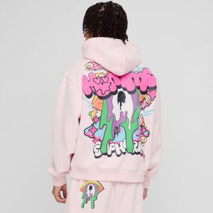 Plus Oversized Boxy Sleeveless Acid Wash Hoodie
