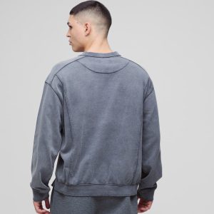 Oversized Disney Mickey Mouse Print Sweatshirt