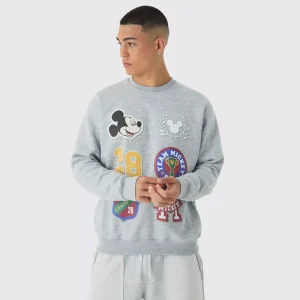 Oversized Official Applique Washed Sweatshirt