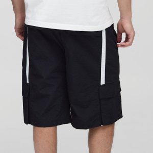 Relaxed Fit Gothic M Cross Print Short