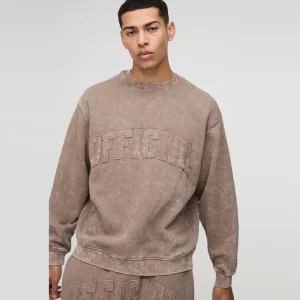 Oversized Man Colour Block Sweatshirt