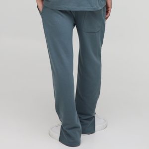 Wide Leg Worldwide Embroidered Joggers