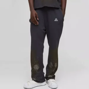 Regular Star Printed Varsity Gusset Jogger